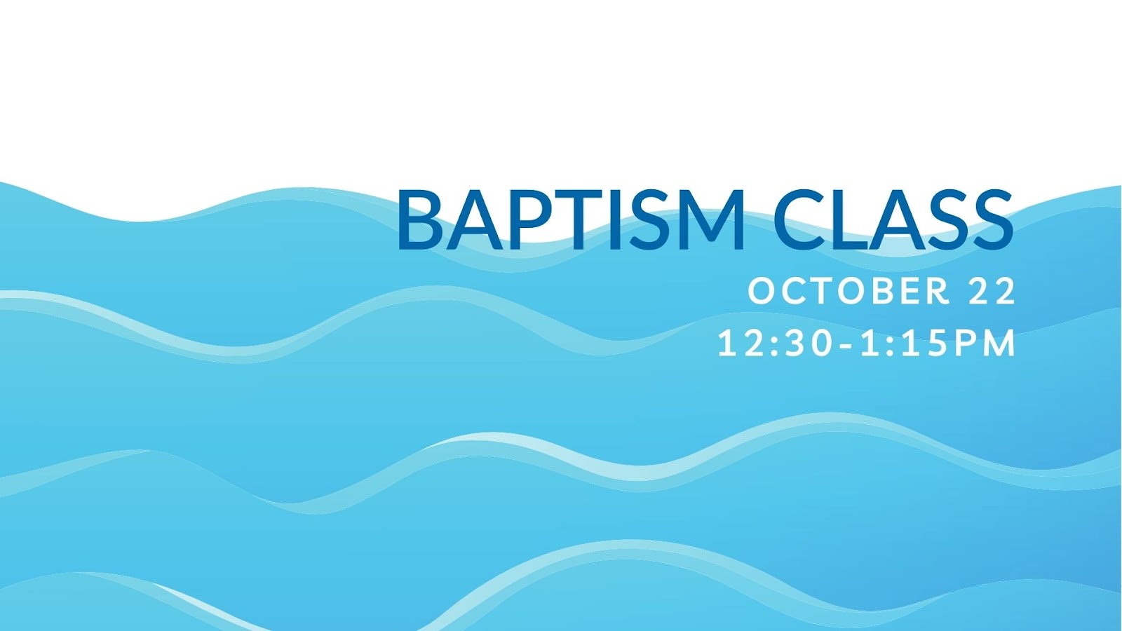 baptism class