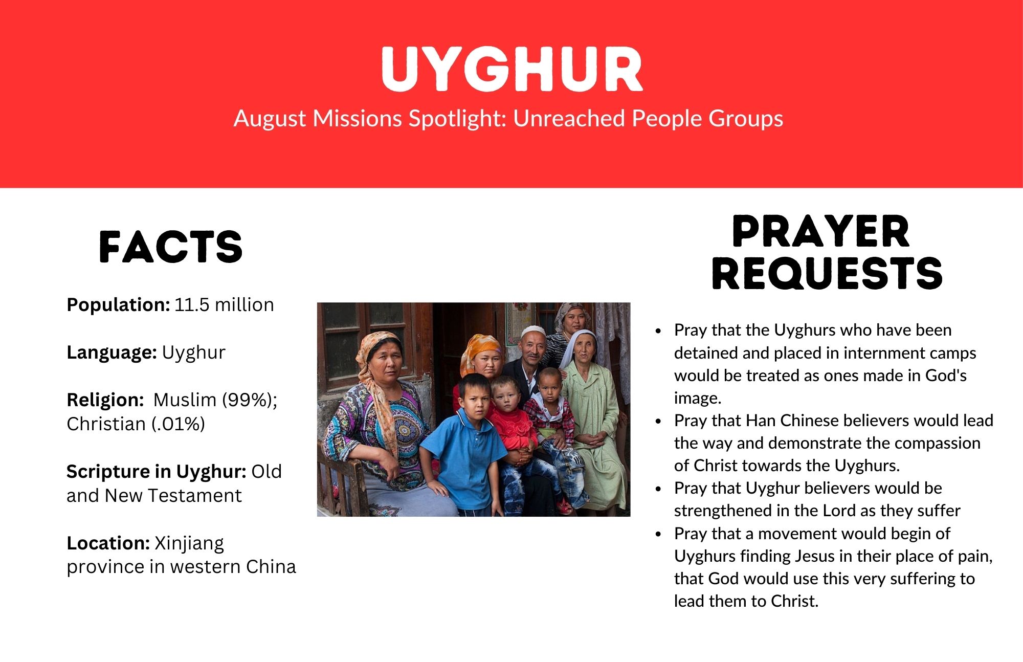 Uyghur missions spotlight